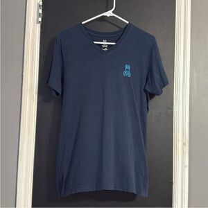 Psycho Bunny Navy V-neck Tee No Size See Measurements